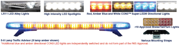 Balizas Barras Led-Whelen Justice LED Lightbar - Imagen 4